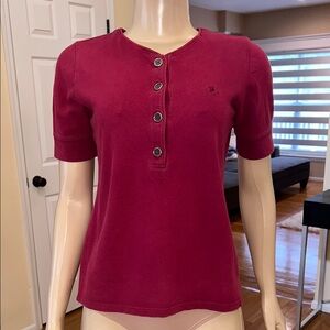 Burberry Women's Button-Up Top in Red